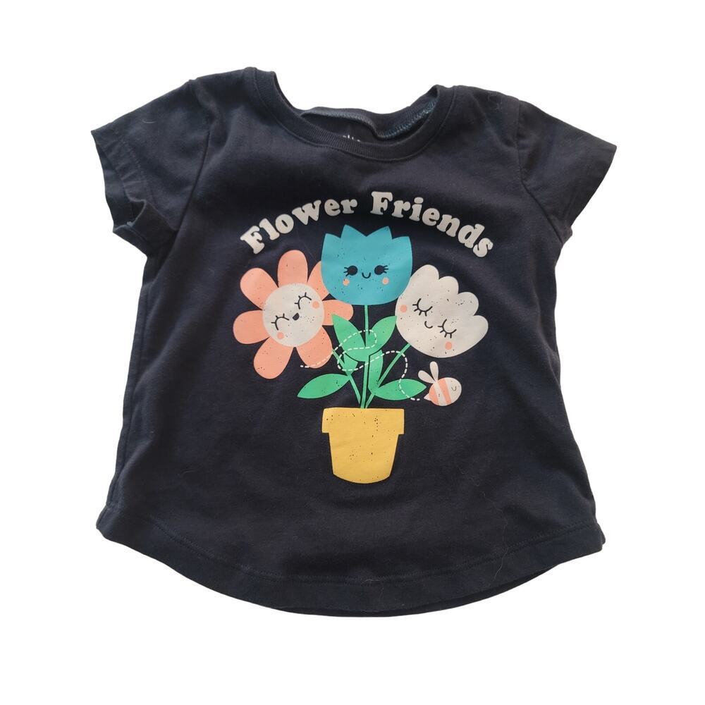 Falls Creek Toddler Girl Crew Neck Short Sleeve T-Shirt Size 24 MOS
